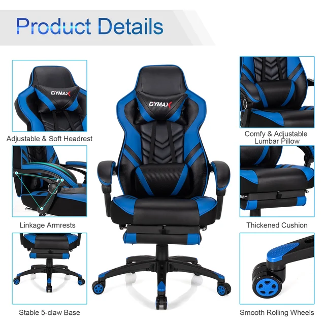 X20 Blue and Black Gaming Swivel Chair