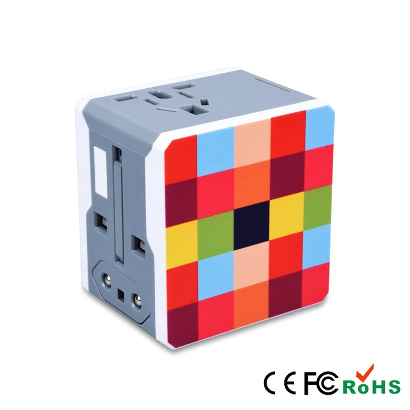 

1PC Electric Plug Power Socket Adapter International Travel Adapter Universal Travel Socket USB Power Charger Converter