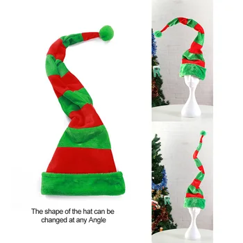 

New Xmas Hat Unisex Kids Adult Striped Clown Hat Christmas Party Cap Cosplay Costume Christmas Party Props 2020 New Year Party