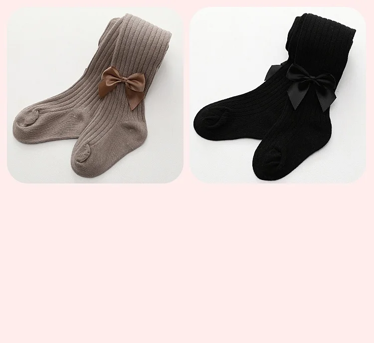 Kids Long Solid Color Casual Fashion Thin Spring and Autumn Knee Length Stocking Leggings Casual Fashion Leggings
