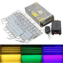 70PCS LED Module 3 LED 5 Colors SMD5050 LED Module Store Strip Light Front Window Lamp+ Power Supply+ Remote DC12V