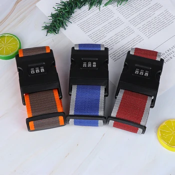 

Adjustable Travel Luggage Password Lock Nylon Band Multicolor Luggage Suitcase Strap Backpack Belt Travel Accessories New