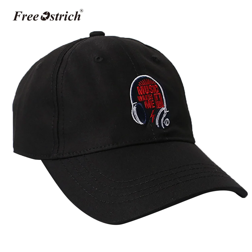 Бесплатная Страусиная Мужская и женская модная бейсбольная Кепка Snapback Dad Bone Casquette