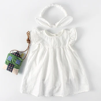 

2020 New Korean Japan Style Cotton Princess Dress Romper Newborn Baby Girls Jumpsuit Summer Toddler Baby Girl Romper