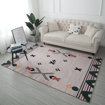 

Super Sizes Machine Washable Living Room Carpet Bedroom Carpet New Design Home Decor Sofa Rug Coffee Table Floor Mats