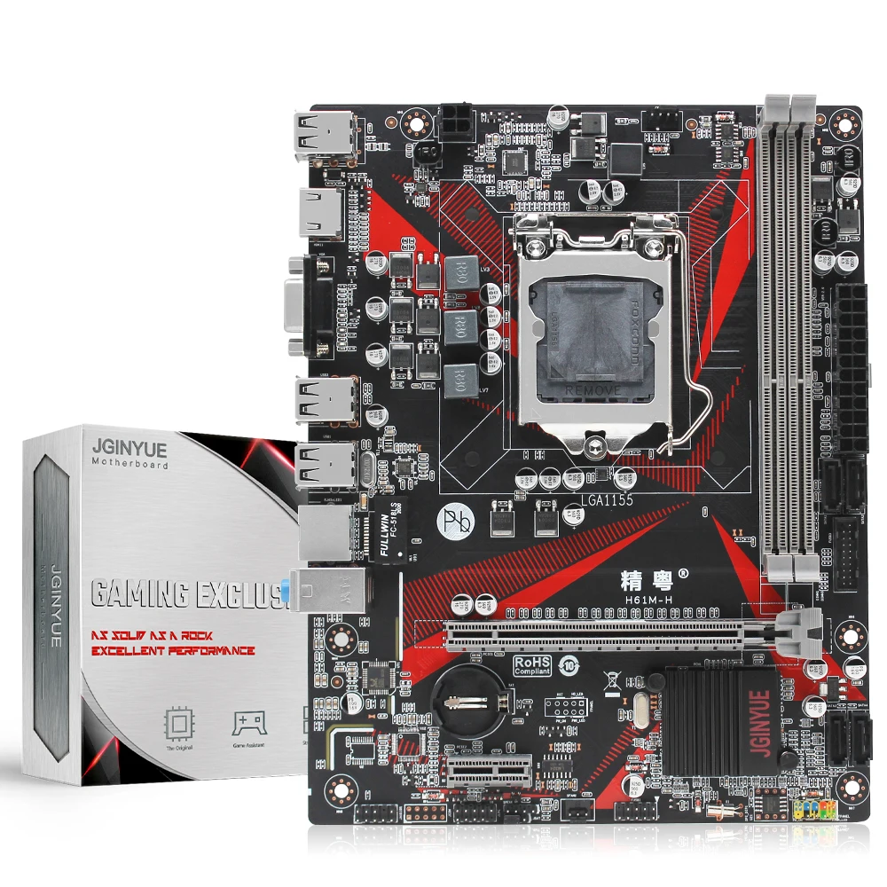 H61 набор настольных материнских плат H61M H с процессором Intel I5 2500 LGA1155 16G(2*8G) DDR3 RAM memory