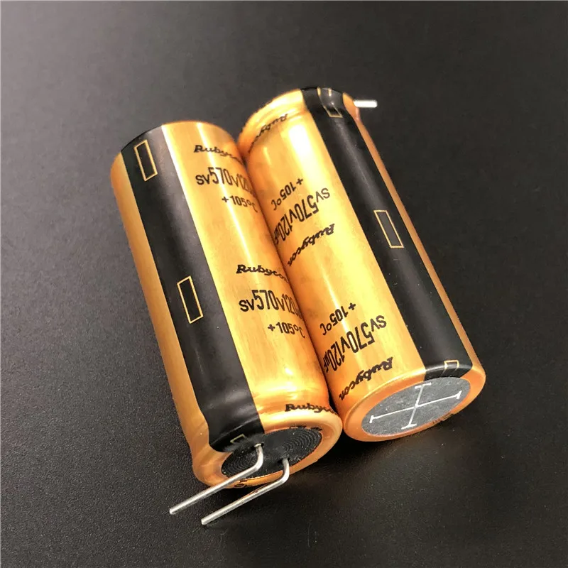2 шт/10 шт SV570V 120 мкФ 570V Rubycon SV 18x45 мм 570V120uF высшего класса HiFi Золотой фильтр алюминиевый электролитический конденсатор