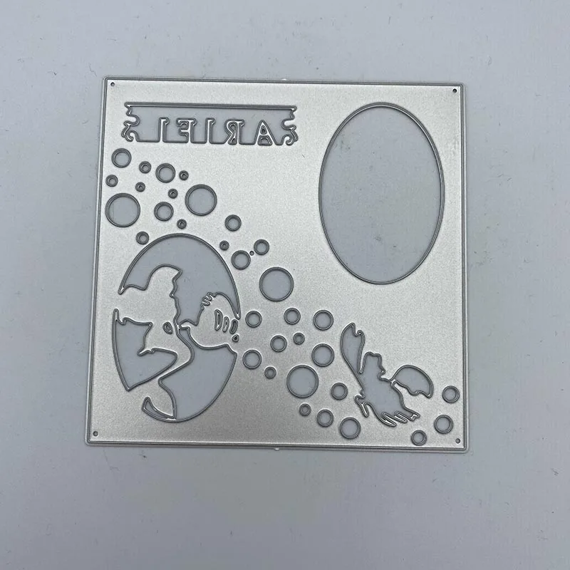 Металлический Трафаретный вырубной штамп Трафареты моря русалки набор сделай