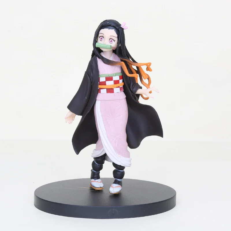 16 см аниме демон убийца Kimetsu no Yaiba фигурка Kamado Tanjirou Kamado Nezuko swordman ПВХ фигурка модель воина игрушка кукла - Цвет: girl no box