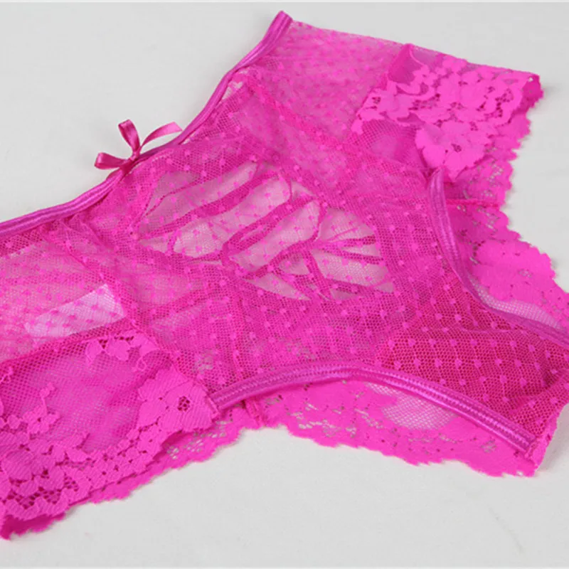 Fuchsia Panty Ohyeahlover, 6XL, Прозрачное нижнее белье, женские стринги, сексуальные трусики, высокая талия, кружевные трусы размера плюс, Majtki Koronkowe XXXXL PM5152 - Цвет: Fuchsia Panty