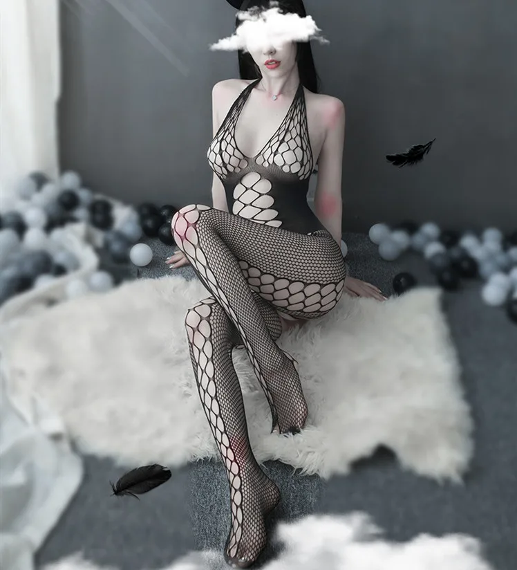 Sexy lingerie women hot teddy sex costumes Elastic open crotch underwear hose porno kimino sleepwear body stockings sleepwear
