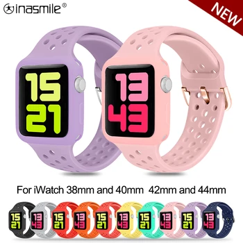 

Silicone Strap and TPU Screen Protector Case for iWatch 5 4 3 2 1 38MM 40MM Accessories Bracelet for Apple Watch 5 4 42MM 44MM