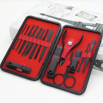 

7pcs/15pcs Stainless Steel Pedicure Professional Nail Clipper Set Cuticle Eagle Hook Tweezer Manicure Beauty Tools Kit