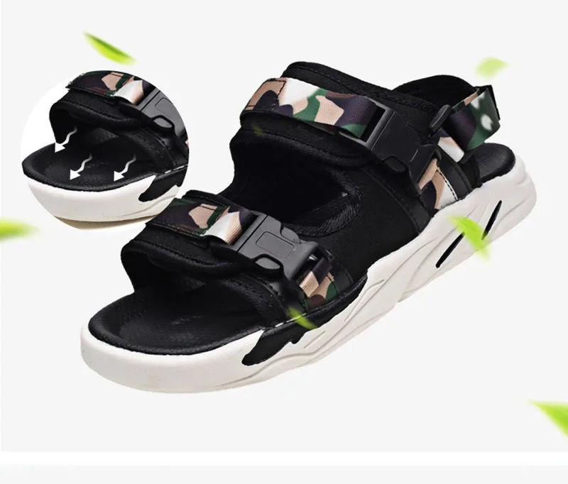 Summer Men Fashion Casual Sandals men Non-slip One-word Trend Outdoor Beach Sandals And Slippers Sandale Homme Sandalias