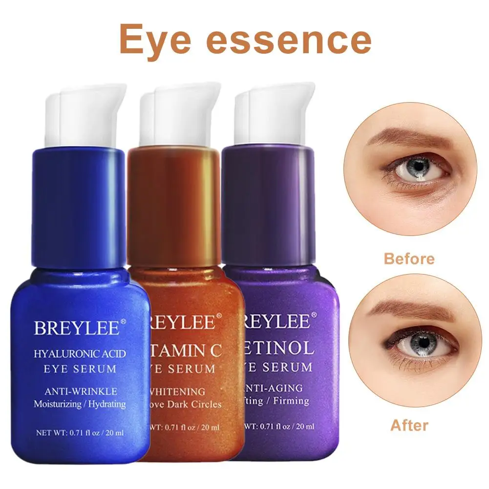 

3PCS/set Eye Essence Skin Care Moisturizer for Relief Dark Circles Wrinkles Fine Lines Under Eye Bags and Sagging Eyelids