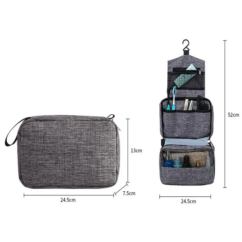Многофункциональный набор косметички для путешествий, женская косметичка, сумка для хранения, водонепроницаемая сумка для хранения, кисточка для макияжа, подвесная сумка для мытья ванной комнаты