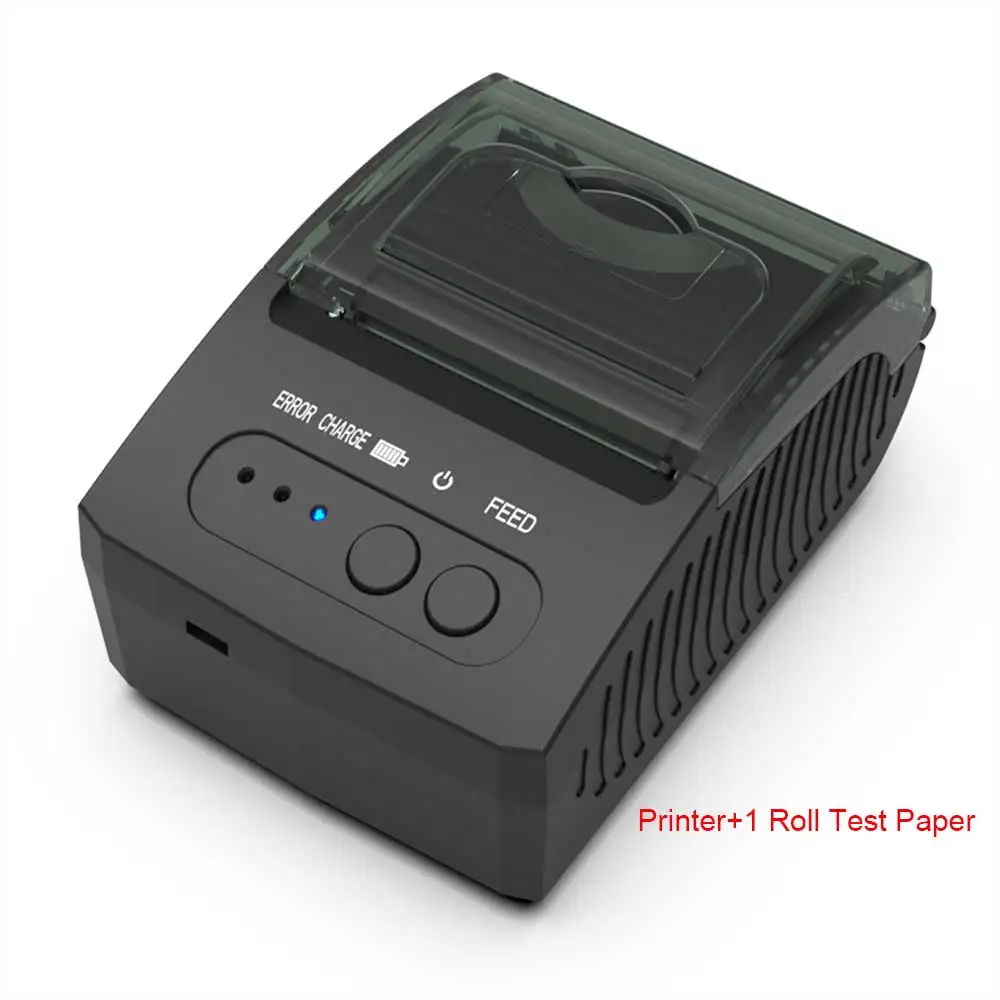 Thermal Receipt Printer 58mm Wireless Portable Mini Thermal Pos Printer Compatible with  Android iOS Mobile Phone Windows small photo printer Printers