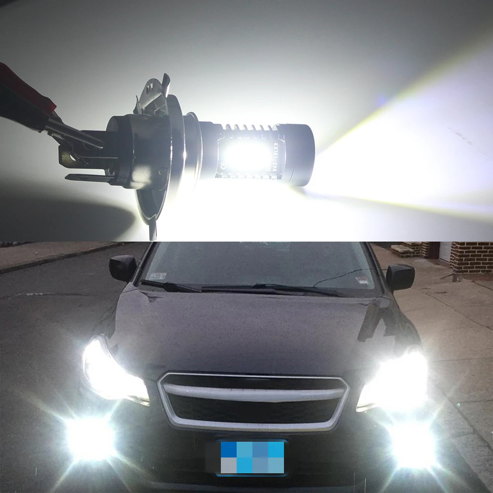 2 шт. H4/H7/H8/H11/9005/9006 H4 60 Вт Автомобильный светодиодный противотуманный фонарь 3030 12 SMD для автомобиля, мотоцикла светодиодный Переделанный налобный фонарь Foglamp 6500K