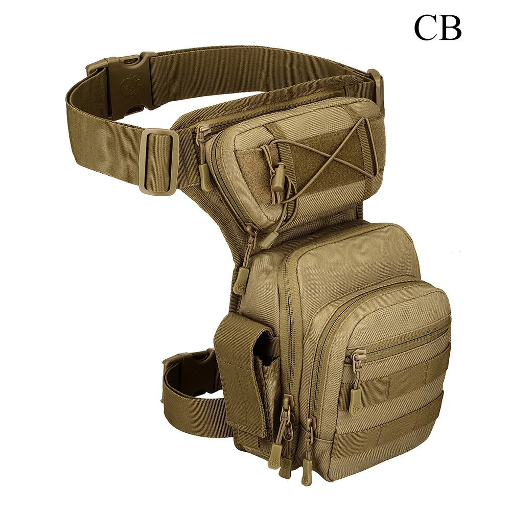 Molle леггинсы сумка Военная 1000D нейлоновая Водонепроницаемая Мужская тактическая поясная Сумка дорожная поясная сумка походная охотничья походная велосипедная - Цвет: CB