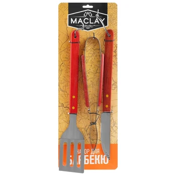 

Barbecue set: spatula, tongs, knife, 35 cm