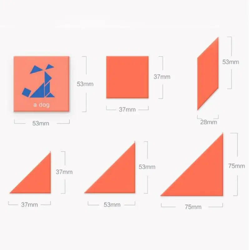 2 набора, креативная настольная игра Qiqiaoban Tangram, головоломка, игрушка для детей, подарок для детей, для улучшения мышления, мозжечка, баланс