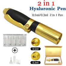 Двойная головка 2 в 1, наполнитель для губ с гиалуроновой кислотой, инъекционная ручка, 0,3 мл/0,5 мл, мезо, распылитель высокого давления, микропистолеты для защиты от морщин