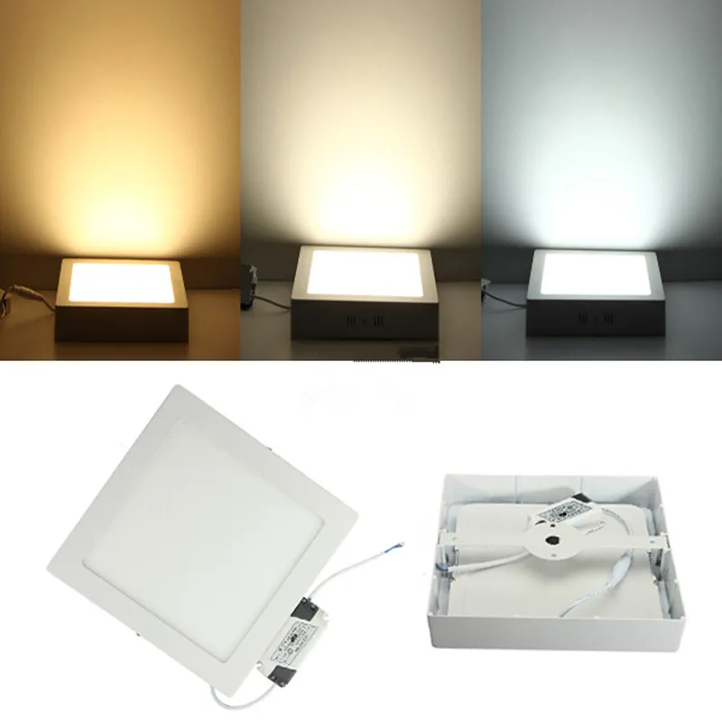표면 장착 LED 천장 조명, LED 드라이버, 실내 조명, DC12V, 24V, 9W, 15W, 25W, 무료 배송