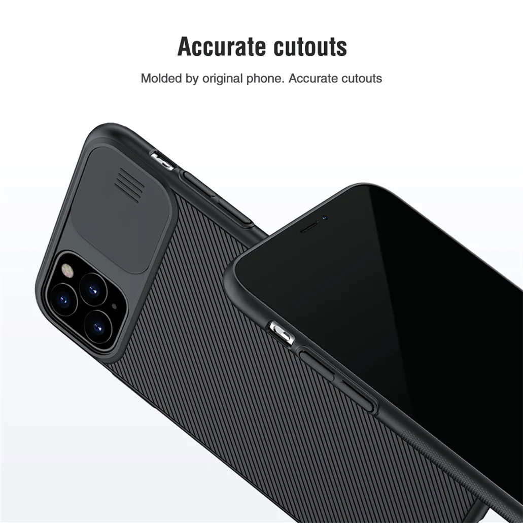 20 шт./партия для iPhone 11 11 Pro Max чехол NILLKIN CamShield чехол слайд-камера защита конфиденциальности Классическая задняя крышка