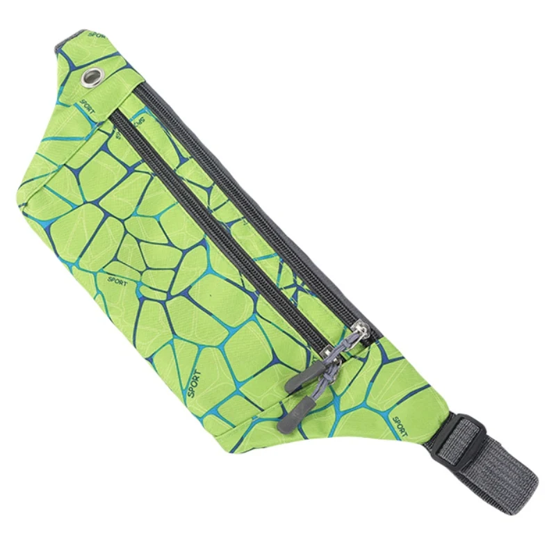 Light green Сумка для бега на талии, дышащая спортивная сумка для бега, велосипедная сумка для телефона, легкий ремень, кошелек, регулируемый пояс - Цвет: Light green