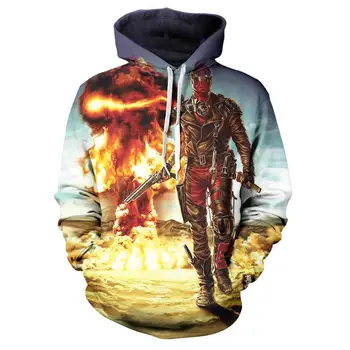 

Superhero Hoodie Street Costume Fashion 3D Print Men's Comfort High Quality Hoodie Death Waiter Hip Hop Personality Sweatshirt