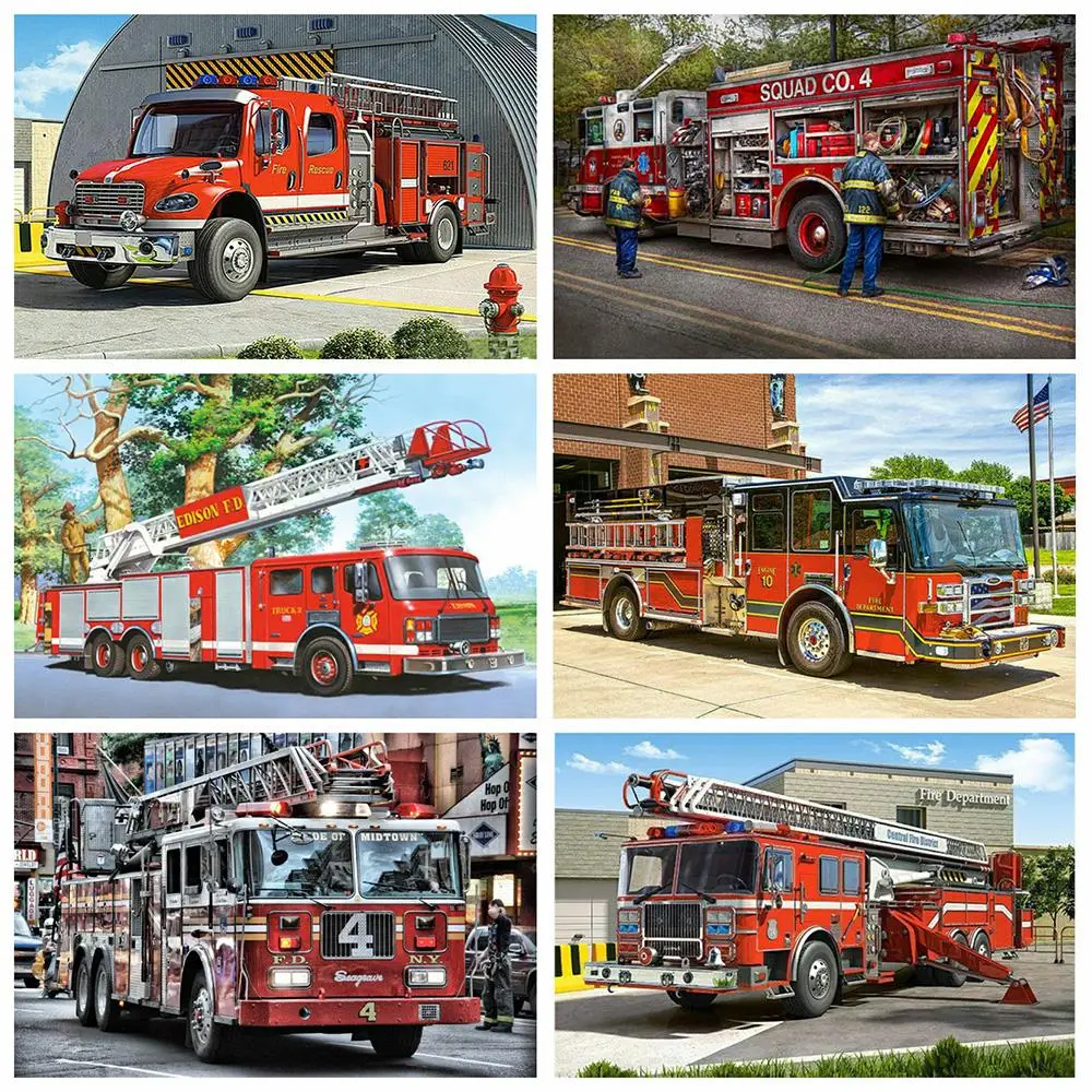 Evershine-5D-DIY-Full-Square-Diamond-Painting-Kit-Cross-Stitch-Fire-Truck-Rhinestone-Pictures-Scenery-Embroidery