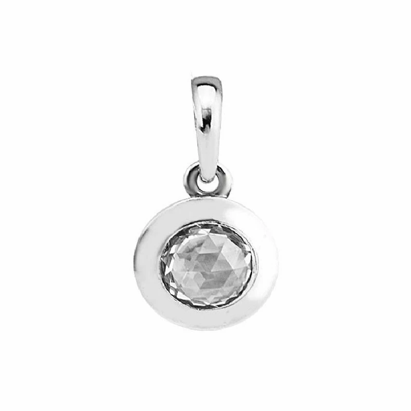 2161 925 Sterling Silver Classic Fairy Crystal Shoes Charm Pendant Bracelet DIY Accessories Pendant Free Shipping Wholesale - Цвет: 2161