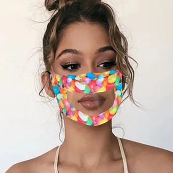 

Printed Breathable Reusable Mask Filter PM2.5 Air Filtration Mask With Filters Breath Mouth Face Mask mascarilla reutilizable
