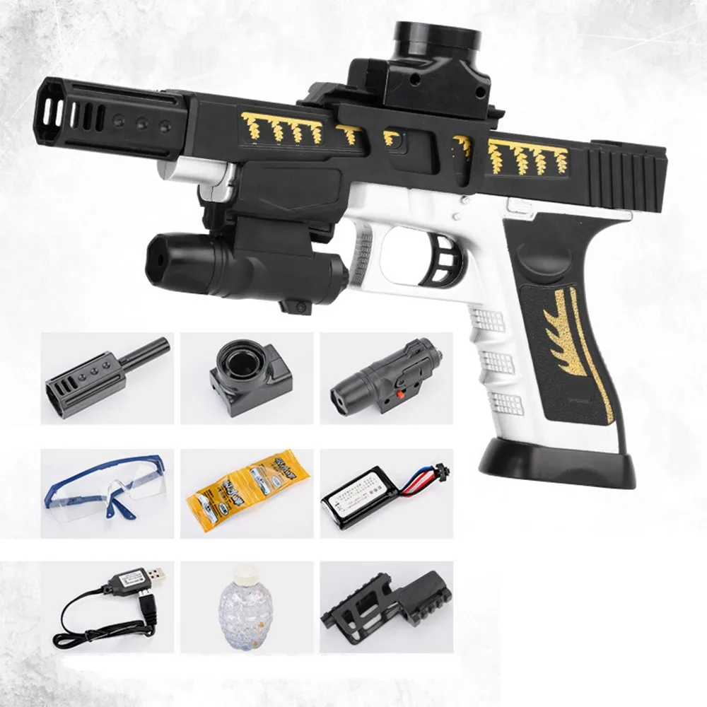 Electric Burst Water Bullet Toy Gun Plastic Airsoft Water Gel Ball Pistol Boys Outdoor Game Shooting Toys Best Gifts for Kids (7)