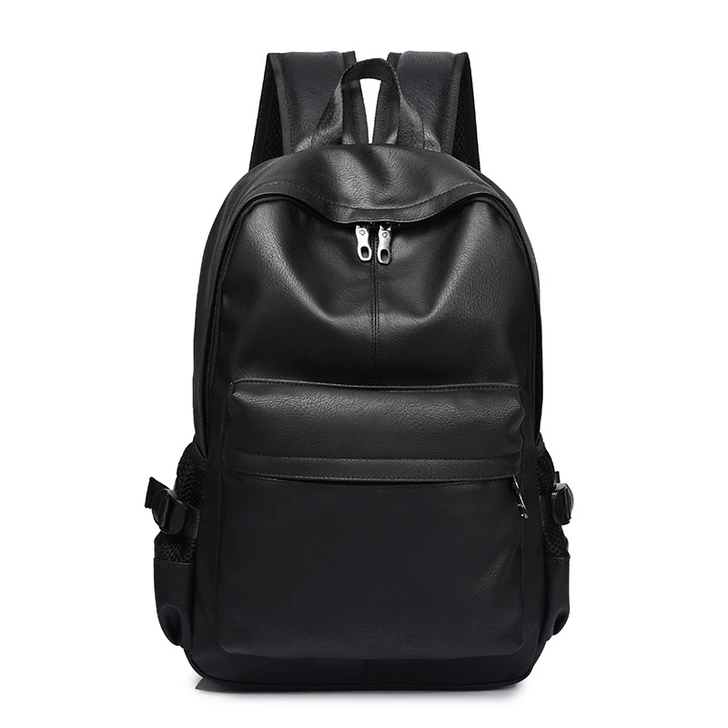 Модный мужской рюкзак, мужские рюкзаки для подростков, роскошные дизайнерские рюкзаки из искусственной кожи, мужские рюкзаки высокого качества для путешествий - Цвет: black