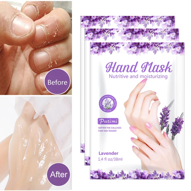10Packs Exfoliating Hand Masks Wax Peel Moisturizing Spa Gloves Whitening Hand Mask Cream Hand Scrub Remove Dead Skin Hand Care 1