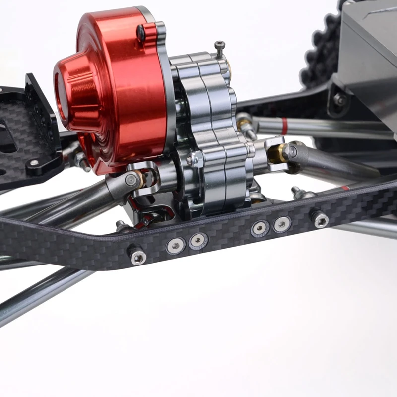 RC гоночный CNC Алюминиевый металлический и карбоновый каркас для радиоуправляемого автомобиля 1/10 осевой SCX10 шасси 313 мм Колесная база радиоуправляемые гусеничные машины запчасти