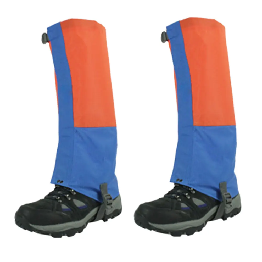 

2pcs Portable Mountaineering Shoes Cover Breathable Camping Adjustable Waterproof Oxford Cloth Desert Skiing Snow Gaiters Hiking