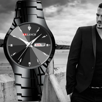 

ARLANCH Fashion Sport Quartz Watch Men Military Waterproof Full Steel Clock Top Brand Luxury Business Watch Relogio Masculino