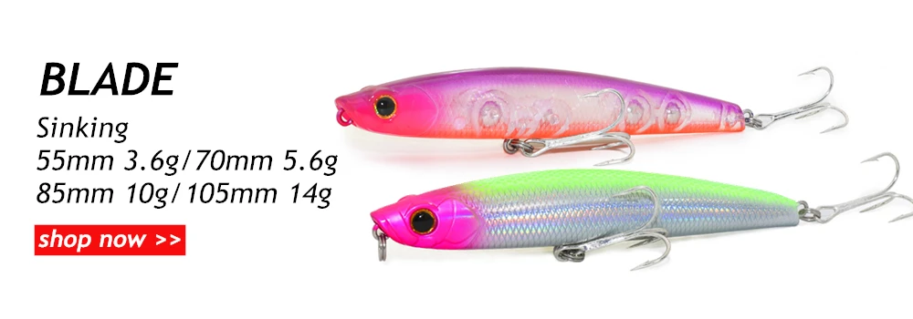 Jerry Blade Hot 55 70 85 105 mm Topwater Bleistiftköder, schwimmend, Pesca-Qualität, professioneller harter Köder, Walk The Dog, künstlicher Köder – Detail 9