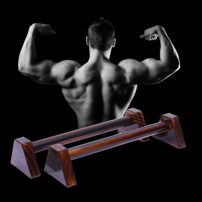 Length 25cm or 50cm New Zealand pine wood Push-up stand fitness centre training H-shaped Holder Bracket