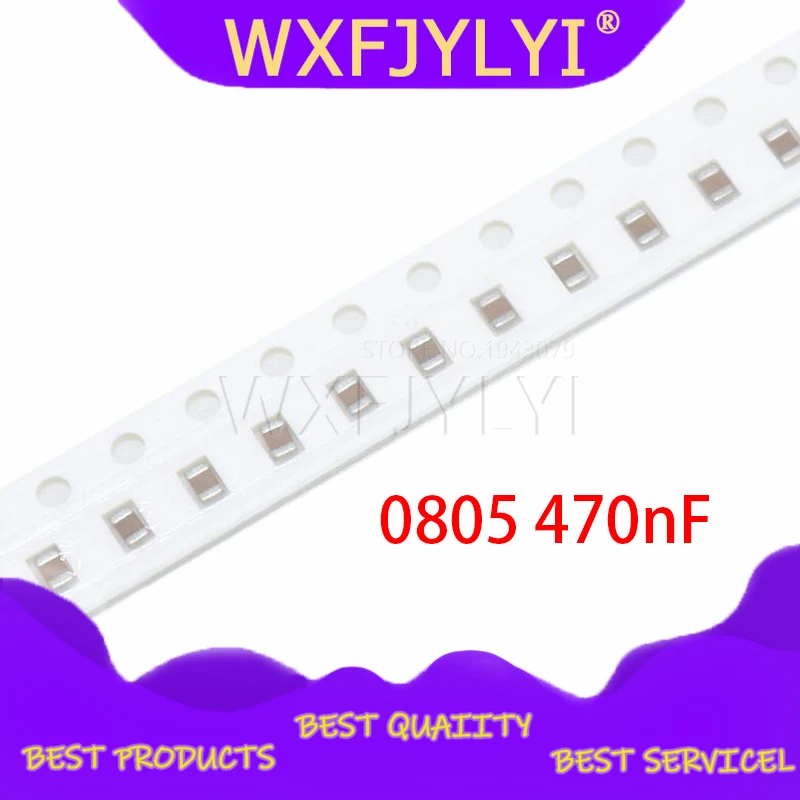 100 шт. 470nF X5R ошибка 10% 25V 0805 474 SMD толстая пленка чип многослойный керамический
