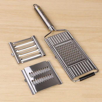 

3In1 Vegetable Slicer Multifunction Stainless Steel Grater Cutter Lemon Cheese Fruit Peeler Mandoline Slicer Kitchen Accessories