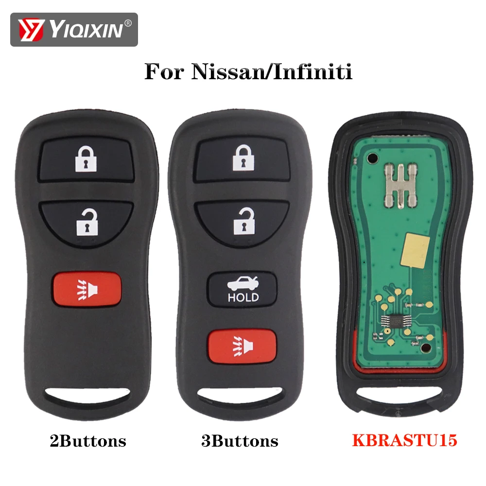 Car Remote Key Car Key YIQIXIN 3/4 Button Keyless Entry Remote Key Fob Replacement For Nissan Quest Tiida Livina X-Trail Paladin 2003 2004 2005 2006