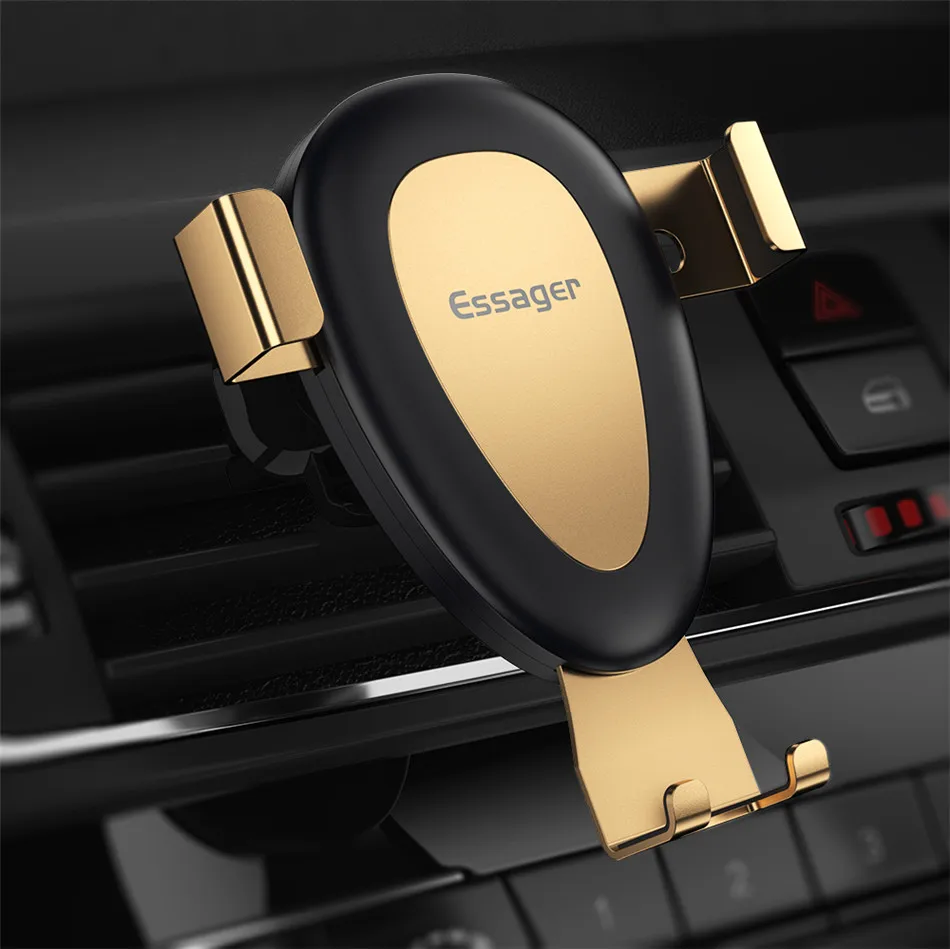 Автомобильный держатель для телефона Essager Gravity для iPhone 11 Pro Xs Max X samsung, держатель для мобильного телефона на вентиляционное отверстие, автомобильный держатель для телефона