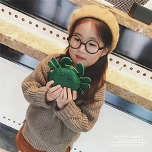 Сумки для девочек, нежный краб, сумки через плечо, подарок, милая маленькая сумка на плечо, креативные пу милые сумки-мессенджеры для детей