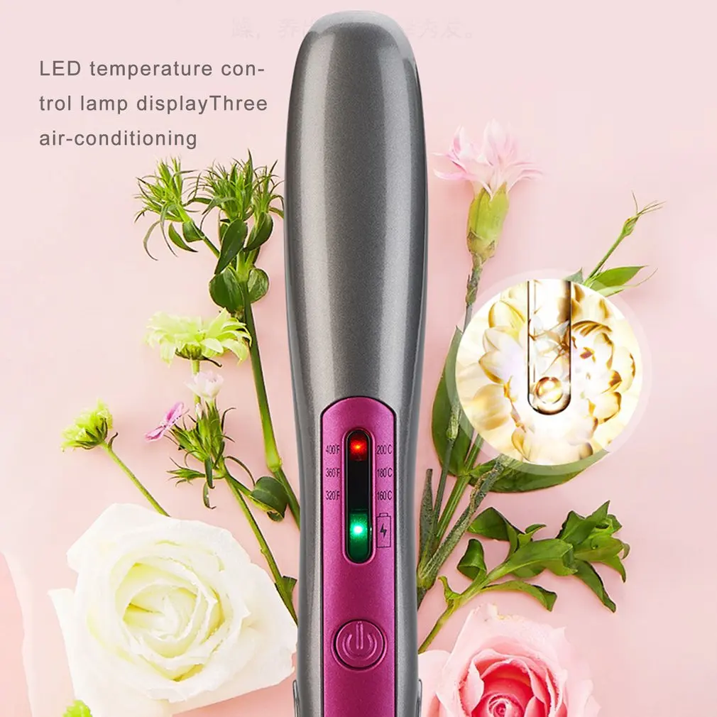 Usb Charging Hair Straightener Mini Electric Splint Straight Volume Dual Use Wireless Portable Hair Curler With 1 Usb Charging Hair Straightener Mini Electric Splint Straight Volume Dual Use Wireless Portable Hair Curler With 4