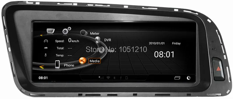 Ouchuangbo radio multimedia player recorder for Q5 2009-2015 with android 9.0 GPS 8.8 inch 8 core 4
