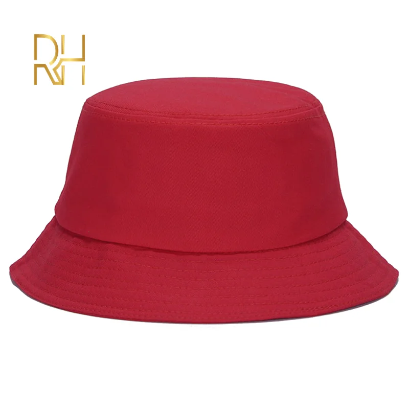 red Желе хлопок Рыбацкая шляпа улица хип-хоп DIY портативный бассейна ведро шляпа тренд тени кепки - Цвет: red