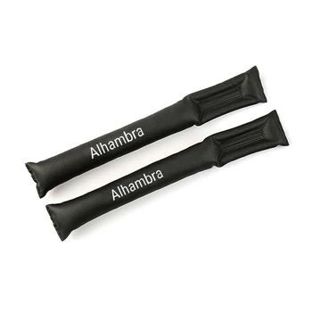 

2pcs PU Leather Fillers Spacer Filler Slot Plug Car Seat Gap Pad For Seat Alhambra